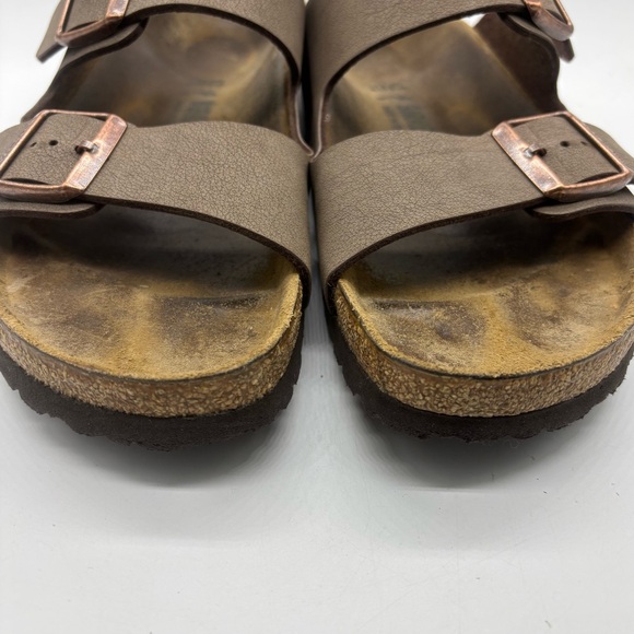 Birkenstock Arizona 2 Strap Sandal Beige Sz 42 Women’s 11 Men’s 9 Narrow Width - Picture 2 of 8